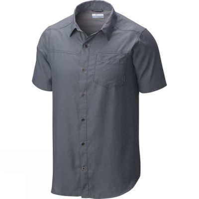 Camisa Columbia Pilsner Peak II Manga Corta Hombre - Gris - Chile MZP023697